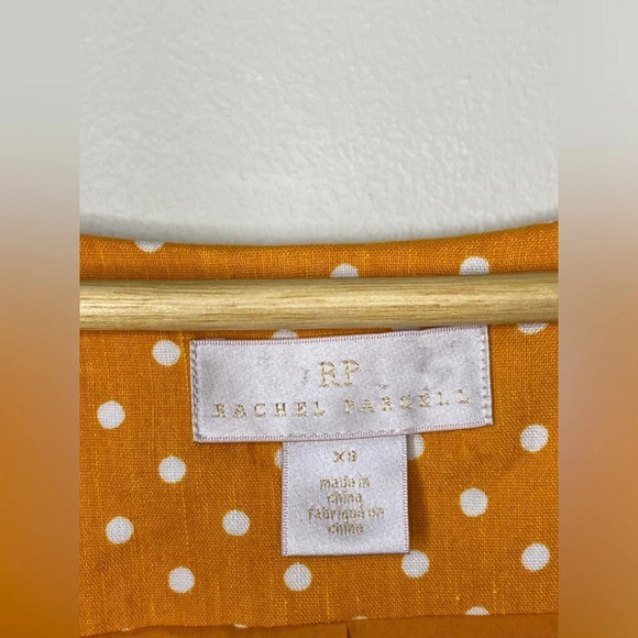 ✨Host Pick ✨ NWOT Rachel Parcell Linen Blend Polka  Dot Button Down Midi Dress - Picture 5 of 9